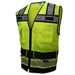 Radians SV66B Heavy Duty Two-Tone Engineer Class 2 Solid/Mesh Safety Vest