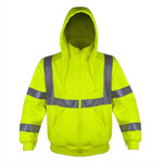 RAF Class 3 10.5oz Hooded Full Zip Safety Sweatshirt