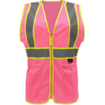 366060CP GSS Safety Ladies Pink Safety Vest 