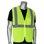 322679CP PIP ANSI Type R Class 2 Dual Sized Value Zipper Mesh Hi-Vis Vest