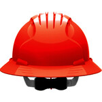 JSP Evolution 6161V Deluxe Full Brim Vented Ratchet Suspension Hard Hat 