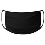 Hanes Black Reusable Cotton Face Mask