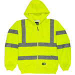 Berne Hi-Vis Type R Class 3 Lined Hooded Sweatshirt