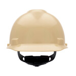 MSA V-Gard 4-Point Ratchet Suspension Cap Hard Hat - Light Buff