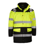 GSS Safety Hi-Visibility Class 3 Waterproof Parka Jacket w/ Fleece Liner