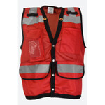 Ironwear 1279-S-CID ANSI Class 2 Polyester Safety Vest with Snaps