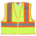 MCR Class 2 Type R Safety Vest w/ Zipper
