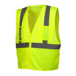 Pyramex RVZ21CP Type R Class 2 Mesh Safety Vest w/ Clear Pocket