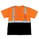 USE 373358CP Orr Safety Class 2 Comfort Tag Black Bottom T-Shirt