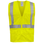 Ironwear 1284-Z Economy Red Multi-Pocket Reflective Vest 