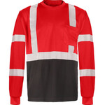 397020CP GSS Safety Non-ANSI Long Sleeve Black Bottom T-Shirt