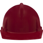 MSA Topgard 4-Point Fas-Trac III Ratchet Suspension Red Hard Hat