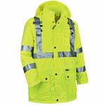 38872CP MCR Safety Luminator Class 3 0.38mm PVC Poly PVC 3-Piece Rain Suit