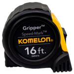 329356CP Komelon USA 1" Gripper Speed-Mark™ Fractional White Blade Tape Measure