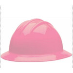 Bullard® Classic Series Pink Full Brim Hard Hat with 6-Point Flex-Gear® Ratchet Suspension