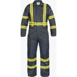 400754CP Lakeland® 7 oz FR Cotton Coverall with Reflective Trim