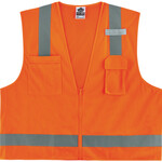 GloWear 8249Z-S Hi-Vis Surveyors Vest - Type R, Class 2, Zipper, Economy, Single Size