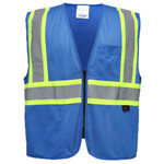 373650CP GSS Safety Blue NON ANSI Vest