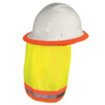 86305CP NCKSHDE HIVIZ GN FITS CAP&FL BRM HRDHATS