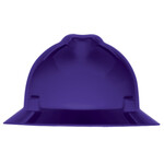 395918CP MSA V-Gard® 4-Point Ratchet Suspension Full Brim Hard Hat, Custom Product Add Your Logo