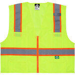 396181CP MCR Safety Surveyor's Two-tone Vest made with Recycled Material