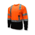 377280CP Copy of Radians ST21B Class 3 Black Bottom Wicking Birdseye Mesh Safety Shirt