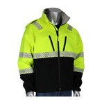 398188CP PIP Class 3 Ripstop Softshell Black Bottom Jacket