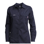 443144CP Lapco FR 8.3 Cal Women's 7 oz. Flame Resistant Cotton/Nylon Blend FR Uniform Shirt