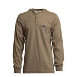 100866CP LAPCO FR FR Henley Tee 7oz 100% Cotton Jersey Knit