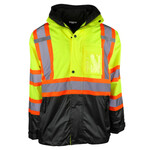 443850CP 3-in-1 Class 3 Ripstop Two-Tone Jacket with Removable Grid Fleece Inner Jacket