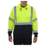 443769CP 604GTLN Safety Hoodie: Hi-Vis Jacket 2-Tone Pullover: 7 oz