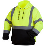 445765CP TYPE R CLASS 3 HI VIS LIME HOODIE