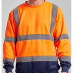TWO TONE HI VIS SWEATSHIRT 