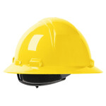 404626CP Optimum Safety Kilimanjaro Yellow Full Brim Hard Hat with 4 Point Ratchet Suspension