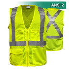Copy of RAF Class 2 X-Back 5pt Breakaway Safety Vest w/ Zipper