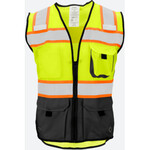 Ironwear Class 2, ANSI / ISEA 107 Lime polyester mesh with black bottom 