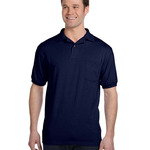 Hanes Adult 5.2oz 50/50 EcoSmart Jersey Pocket Polo