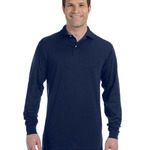 Jerzees Adult 5.6oz SpotShield Long-Sleeve Jersey Polo