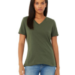 Bella + Canvas Missy's Relaxed Jersey Short-Sleeve V-Neck T-Shirt
