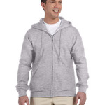 Gildan Adult DryBlend Adult 9oz 50/50 Full-Zip Hood - White