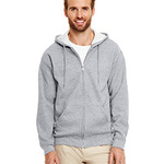 Gildan Adult Heavy Blend 8oz 50/50 Full-Zip Hooded Sweatshirt - White