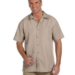 Harriton Men's Barbados Textured Camp Shirt