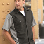 374516CP Red Kap Short Sleeve Automotive Crew Shirt