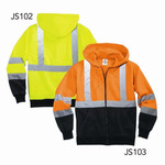 ML Kishigo Full Zip Class 3 Hooded Sweatshirt 