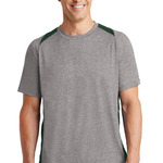 285534CP Sport Tek Heather Colorblock Contender Tee