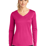 Sport-Tek Ladies Long Sleeve V Neck Competitor Tee