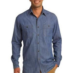 Port Authority Patch Pockets Denim Shirt