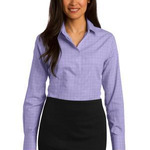 Red House Ladies Windowpane Plaid Non Iron Shirt
