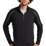 212384CP Sport Tek Sport Wick Stretch 1/2 Zip Colorblock Pullover