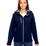 366779CP North End Ladies' Prospect Two-Layer Fleece Bonded Soft Shell Hooded Jacket